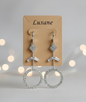 Crystal Halo Drop Earrings