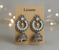 Ira Noor Oxidised Jhumka Earrings