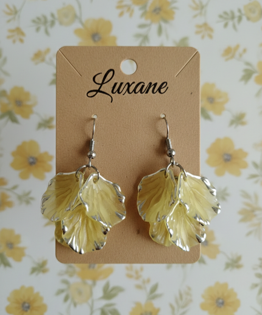 Blush Petal Drop Earrings