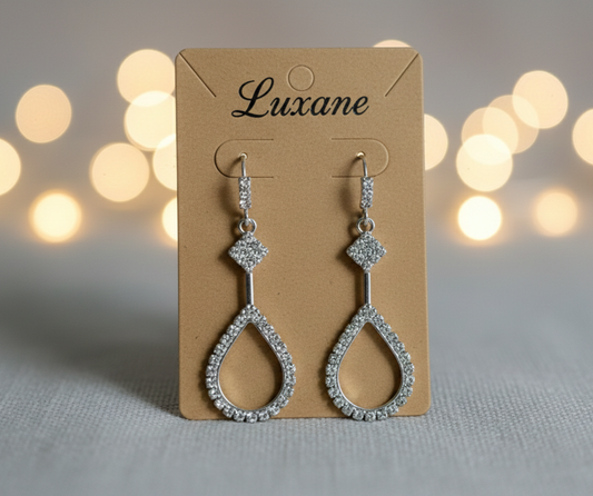 Celestial Teardrop Crystal Earrings